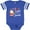 Football Blue and White, variant on Inktastic My First Visit from Santa Boys or Girls Baby Bodysuit
