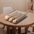 thumbnail image 4 of Almacenamiento de huevos Caja De Huevos Plástica Creativa Que Rueda Automáticamente El Espacio De Ahorro Fácil Y Limpio Con La Tapa 1 Capa 1 capa Magideal Almacenamiento de huevos, 4 of 7