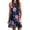 02 Flowers Navy Blue, variant on Airmenty Summer Dresses for Women Beach Floral Tshirt Sundress Sleeveless Casual Loose Tank Dress