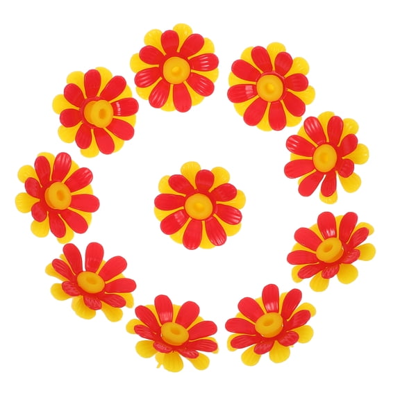 unbranded 10 Pcs Bird Feeder Flowers Hummingbirds Feeders for outside Cage Accessories