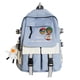 thumbnail image 1 of Mochilas Mochila Escolar con Insignia Colgante Mochila Impermeable para computadora portátil Mochila de Viaje para niños niñas Estudiantes, 1 of 7