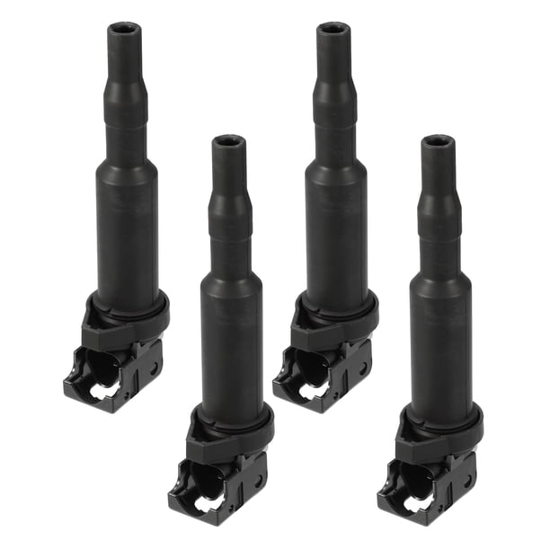 Paquete de bobina de encendido automotriz de repuesto para BMW 128i - Paquete de 4 negro