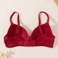 thumbnail image 4 of Nmnitkp Bras for Women Underwire Push Up Bra Back Smoothing Seamless T-Shirt Bra Adjustable Straps Four-Row Back Closure Plus Size Everyday Comfort Bra for All-Day Wear Red,L, 4 of 8
