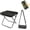 Black, variant on Foldable Backpack Stool, Mini Camping Collapsible Stool, Small Foldable Fishing Chair, Lightweight Outdoor Seat with Adjustable Strap, Portable Camping Stools & Collapsible Chair Green L