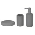 thumbnail image 2 of Mainstays Soft Touch Toothbrush Holder, Rubber coated ceramic, 1 toothbrush holder holds toothbrushes and toothpaste, 2 of 4
