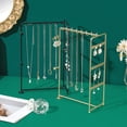 thumbnail image 3 of SDFGTstore Portable Jewelry Organizer Metal Stand for Bedroom Living Room Jewelry Rack Organizer Multifunctional Necklace Rack, 3 of 11