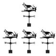 thumbnail image 3 of 4 Sets Wind Direction Indicators Patio Weathervan Sock Rooster Vane Corgi Black, 3 of 8