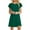Green formal dresses for women, variant on Wycnly Formal Dresses for Women Casual Ruffle Sleeve Loose Swing Tunic Tshirt Dresses Short Sleeve Round Neck Solid 2025 Summer Mini Dress Navy l