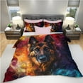 thumbnail image 3 of 3 Pieces Duvet Cover Set German Shepherd Dog 3D Print Bedding 1 Duvet Cover 2 Pillowcases Natural Animals Comforter Sets Soft Breathable for Boys Girls Children ujF37A, 3 of 5