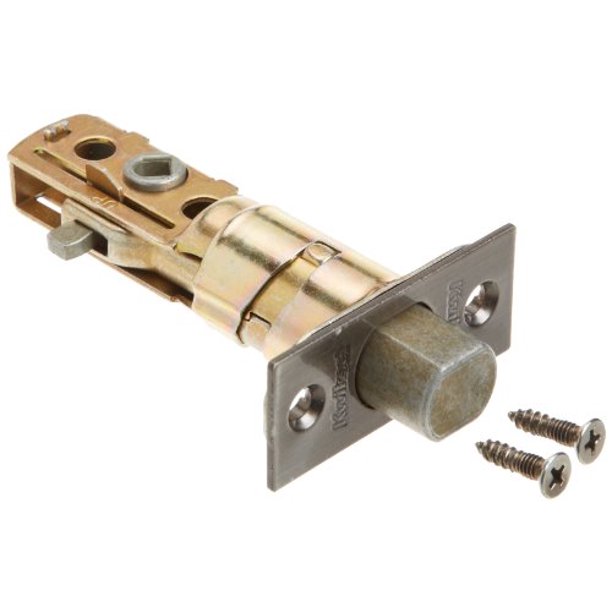 Kwikset 8130815A Adjustable Square Deadbolt Latch Antique Nickel