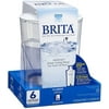 Brita Classic Water Filter Pitcher, White 6 Cup Capacity 1 ea (Pack of 2)
