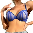 thumbnail image 2 of Clearance! Weikingp Bras for Women Mesh Underwire Bra Women Plus Size Vest Crop Wire Frees Bra Lingerie Sexy V Neck Underwear Lingerie without Chest S5Xl Womens Underwear Cheeky Underwear for Women, 2 of 9