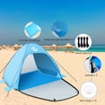 thumbnail image 4 of Pop up Beach Tent,  1-2 Person Portable Sun Shelter with UV 50+ Protection for Seaside and Picnic, Sky Blue, 4 of 8