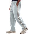 thumbnail image 5 of Men's Baggy Sweatpants Straight Leg Open Bottom Joggers Casual Lightweight Athletic Pants with Pockets, 3XL, 5 of 6