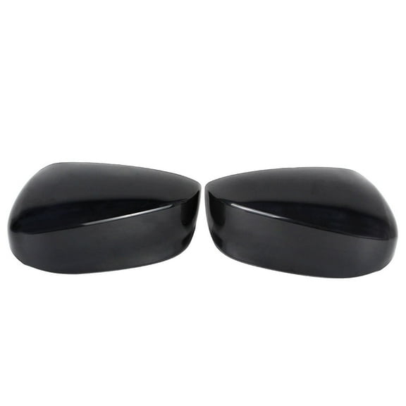2Pcs Front Left Right Side Rearview Mirror Cover Trim Caps Glossy Black For Honda Accord 2008-2012