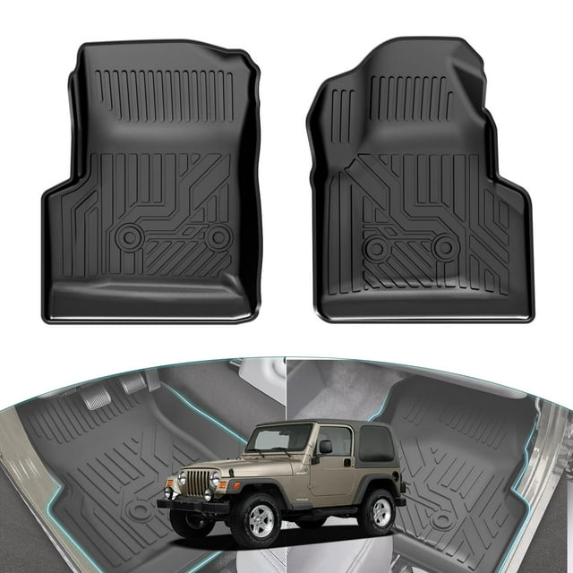 Alfombrillas Hyundai Jeep Wrangler TJ 1997-2006 TPE negras