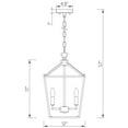 thumbnail image 3 of Warehouse of Tiffany Buelex 4 Light 12 inch Matte Black Lamp Post Lantern Style Iron Chandelier, 3 of 6