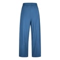 thumbnail image 5 of ylioge XL-5X Plus Size Pants for Women with Pockets and Drawstring Elastic Waisted Trousers Womens Casual Solid Color Loose Wide Leg Joggers Yoga Pant, 5 of 8