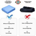 thumbnail image 3 of 1 toalla de baño con capucha de secado rápido de microfibra de gran tamaño para mujeres y hombres, toalla cambiante para playa, natación, surf, deportes acuáticos y al aire libre JM, 3 of 5
