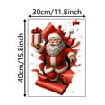 thumbnail image 4 of Cheapark Christmas Santa Claus Wall Stickers - Removable Decals For Home Walls, Enhancing Holiday Party Ambiance, 4 of 8