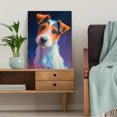 thumbnail image 5 of Jack Russell Terrier Pastel Canvas Print Wall Art for Living Room Bedroom Entryway Cafe Decor, 5 of 8
