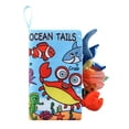 thumbnail image 2 of Libro de tela de dibujos animados Animal Tails Baby Bath Book para niños y niñas (cangrejo) Likrtyny libre de BPA, 2 of 6