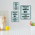 thumbnail image 6 of Portrait Round Plus Keep Noise To A Minimum Please Respect Our Neighbors Thank You Wall or Door Sign | Public Notice Signs - Large, 6 of 8