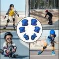 thumbnail image 4 of 6 Pcs Ensemble de Protection pour Vélo Patinage Enfants Protection Genou Patin à Glace Roller Sports Extérieurs Bleu, 4 of 7