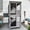 Gray-70.9"H, variant on Aivituvin Cat Catio Outdoor Cat House Movable Large Enclosures on Exercise Wheels Kitty Cage with Upgraded Resting Box,Waterproof Cover Black