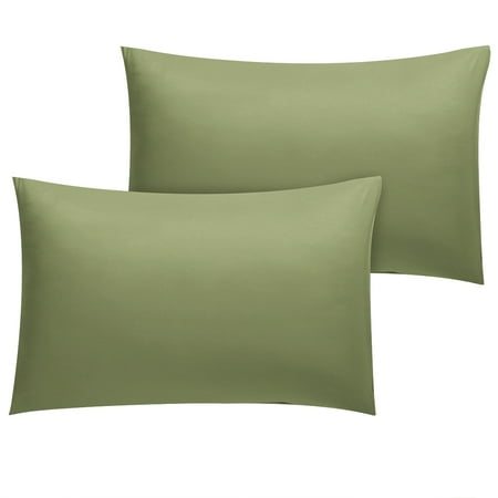 2 Pack Pillow Case Soft 1800 Series Microfiber Pillowcases Sage