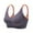 Gray, variant on Swuxness Womens Comfortable Wireless Bra, Women's Push Up Bras, Women's Plus Size Color Block Removable Cups Soft Support Lightweight Everyday Bra Black, XXL