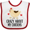 thumbnail image 3 of Inktastic Cute Chicken Farming Boys or Girls Baby Bib, 3 of 4