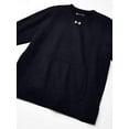 thumbnail image 4 of Under Armour 1302159 Men's Hustle Fleece Crewneck Sweatshirt - Black White, 4 of 4