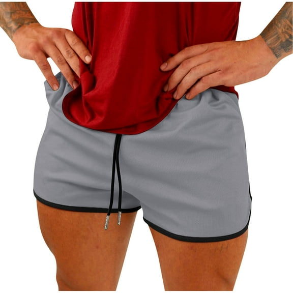 Running Shorts Men 5 inch Workout Gym Fitness Training Shorts Lightweight Outdoor Athletic Short Summer Elasticated Waist Short Pants with Drawstring Pockets