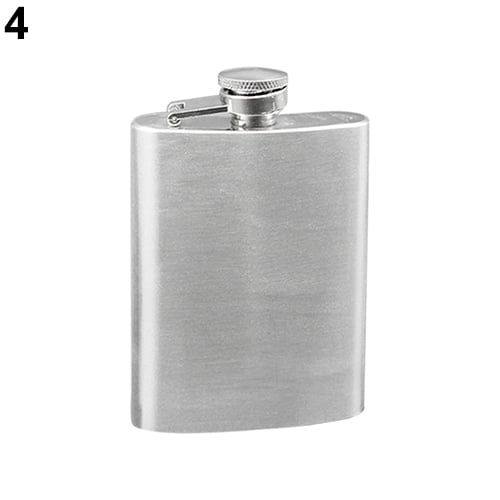 7 8 10oz Portable Stainless Steel Hip Flask Liquor Whiskey Alcohol Bottle 