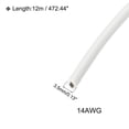 thumbnail image 2 of Silicona Cable 14AWG Blanco Carrete 12m Eléctrico Estañado Cobre Estándar Alta-Temperatura Conexión Cable para Coche Modelo Manipulador Electrodomésticos Aparatos, Bricolaje, 2 of 7
