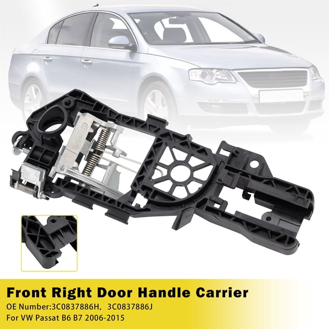 Poignée de Porte avant Droite 3C0837886H pour VW Passat B6 B7 2006-2015