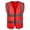 Red, variant on Kids Reflective Sleeveless Jacket, Zipper Safety Vest For Outdoor Activities, Student Work Clothes & Cycling Gear Yellow 12 Years