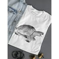 thumbnail image 3 of Abstract Gray Turtle T-Shirt Women -Image by Shutterstock, Female Medium, 3 of 4