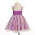 thumbnail image 4 of IDOPIP Toddler Baby Girls Tutu Dress Birthday Party Princess Dresses Floral Sequin Tulle Sundress for 6M-6Y, 4 of 8