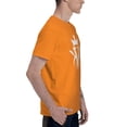 thumbnail image 3 of Moisture Wicking Men'S Basic Short Sleeve T-Shirt Orange 4x-Large, 3 of 5