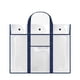 thumbnail image 1 of Bolsa de plástico transparente para portafolios de arte con asa para pósteres grandes, obras de arte y gráficos didácticos. Transporte seguro para artistas y educadores. Aestivo | Azul |, 1 of 7