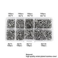 thumbnail image 2 of TONKBEEY 800Pcs M2 Wood Screw Set 304 Stainless Steel Phillips Flat Head Screws DIY, 2 of 10