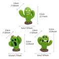 thumbnail image 2 of Set de decoración de jardín divertidas figuras de resina con forma de monstruo de cactus, 2 of 2