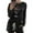 Black, variant on Wensltd Women's Christmas Loungewear Set Short Sleeve Top and Shorts Holiday Pajamas Cozy Family Matching Sleepwear Gift