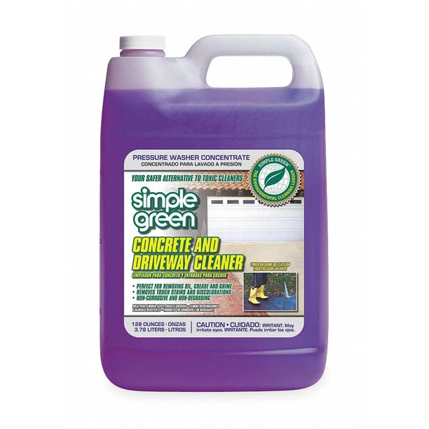 Simple Green Concrete Cleaner,Liquid,1 gal,Jug 2310000418202 2310000418202 ZOG0661884