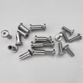 thumbnail image 3 of 80 Pcs Screw Post Fit for 5/16Inch(8mm) Hole Dia Male M6X20mm Female M6X18mm Belt Buckle Binding Bolts Leather Fastener, 3 of 6