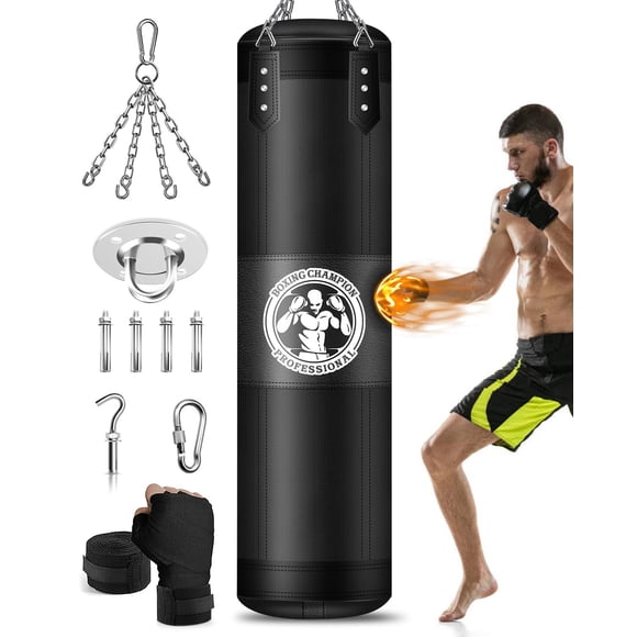 Saco de boxeo YORWHIN colgante Oxford Boxing de 4 pies para adultos