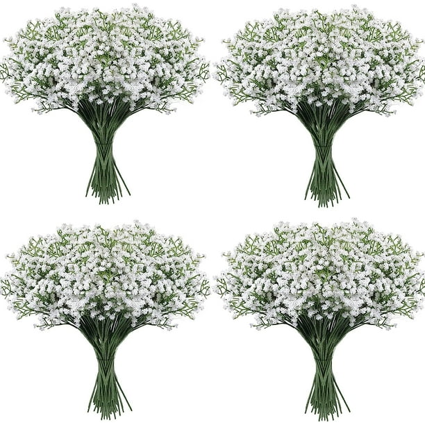 Lylyfan Babys Breath Flores Artificiales 30 Uds Gypsophila Flores De Tacto Real Para La Decoración Del Jardín Del Hogar De La Fiesta De Boda