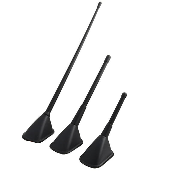 Unique Bargains Car Auto Decorative Roof Dummy Faux Antenna Self Adhesive Aerial 3 in 1